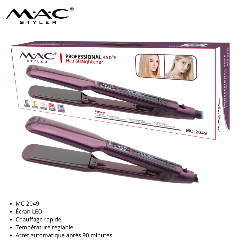 Lisseur Professionnel MAC Styler 450°F mc-2049